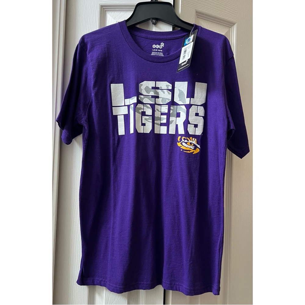 LSU Tigers Purple Graphic Tee - NWT